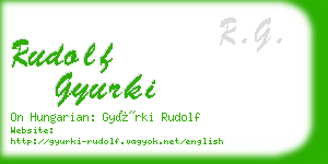 rudolf gyurki business card